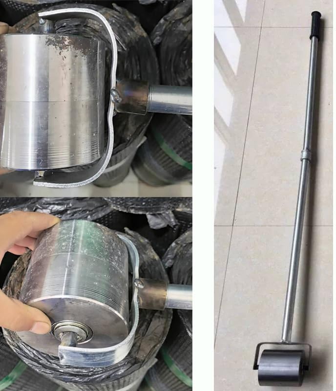 16.5 Pound Large Roof Seam Roller,51" Long Handle Roller Tool for Roofing PVC,TPO,EPDM Membrane (Roller Width 4.33inch)