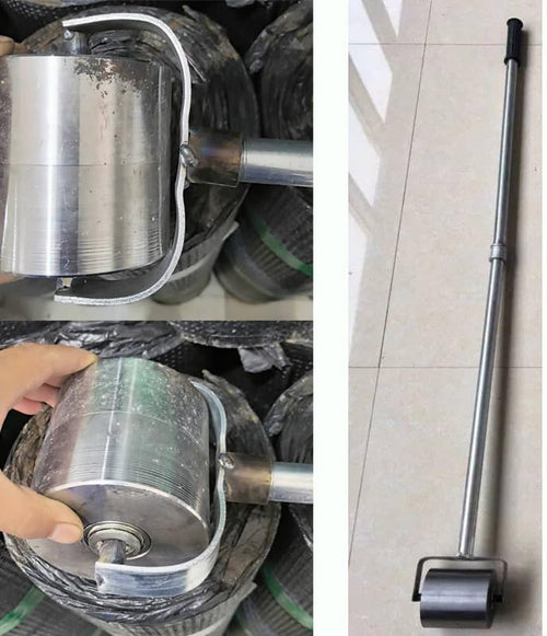 16.5 Pound Large Roof Seam Roller,51" Long Handle Roller Tool for Roofing PVC,TPO,EPDM Membrane (Roller Width 4.33inch)