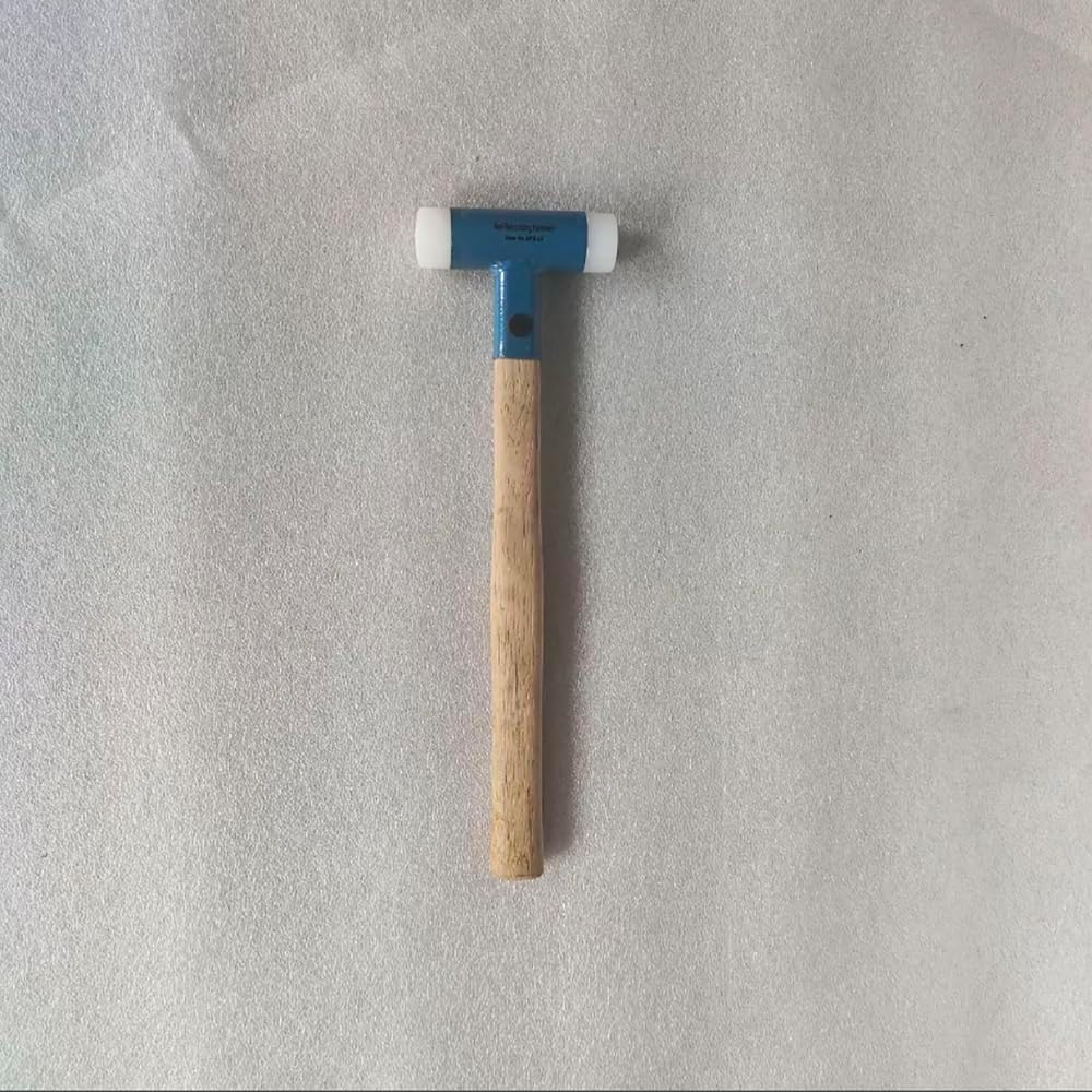 STRUXENXX White Wedged PVC Tinner's Hammer HFTZ10 for Standing Seam Metal Roofing Panel,roofer Tool (Blue Dead Blow Hammer, 1 1/4" Diameter)