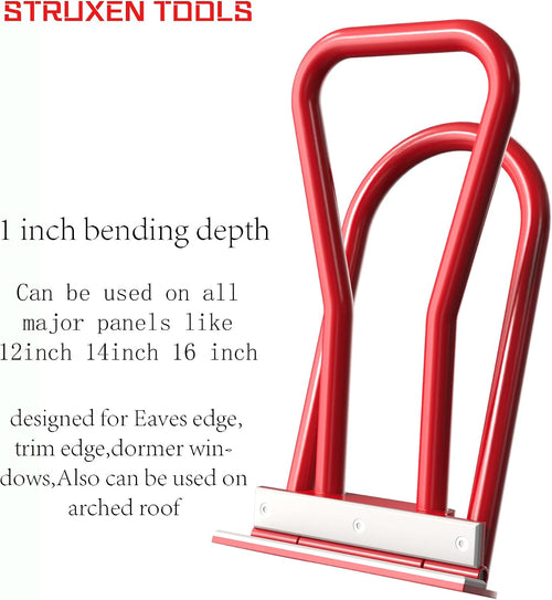 Eave seam locker STRUXEN T1,Edge Folding Tool with PVC Insert for Double Lock Standing Seam Mechanical Lock panel