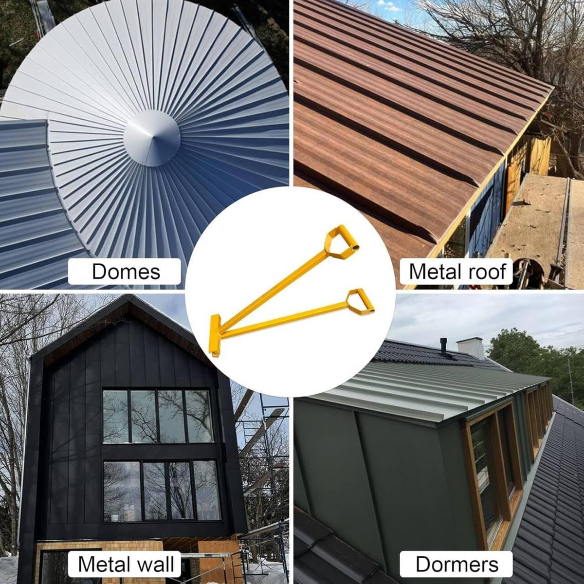 Standing Seam Double Lock Hand Seamer, for Standing Seam Mechanical Panel 1”&1.5”