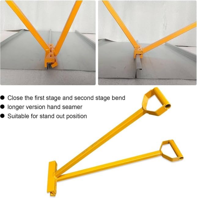 Standing Seam Double Lock Hand Seamer, for Standing Seam Mechanical Panel 1”&1.5”